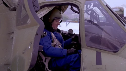 A military pilot is preparing for a flight Stock Footage 125099206