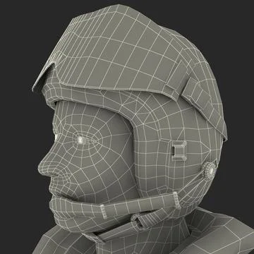 Military Pilot V3 Static ~ 3D Model #91483616 | Pond5