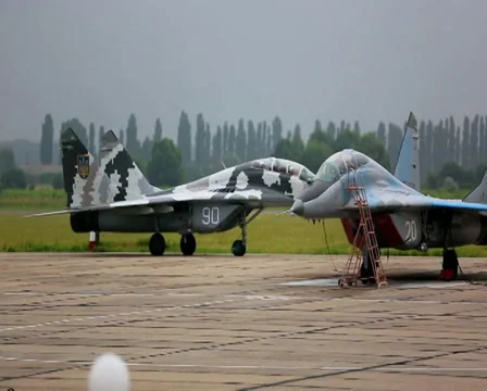 Military plane Stock Footage 32143664