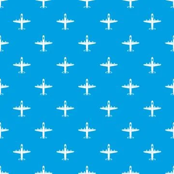 Military plane pattern seamless blue Stockillustratie