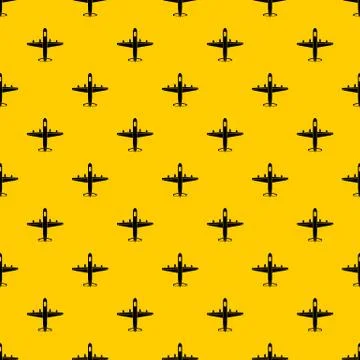 Military plane pattern vector Stock Illustration