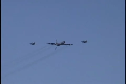 Military Planes in Formation Stock Footage 297925