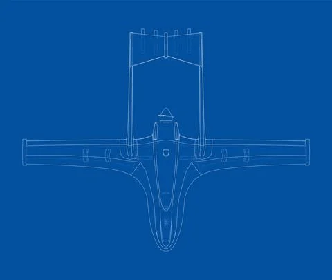 Military Predator Drone. Vector Illustrazione stock