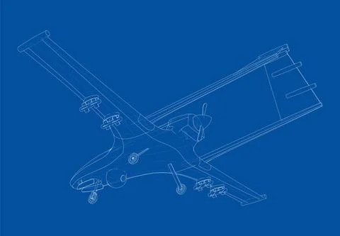 Military Predator Drone. Vector Stock Illustration