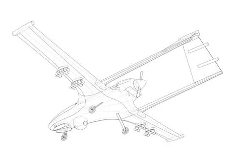 Military Predator Drone. Vector Stock Illustration