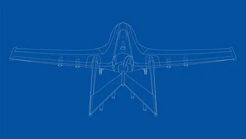 Military Predator Drone. Vector Illustrazione stock