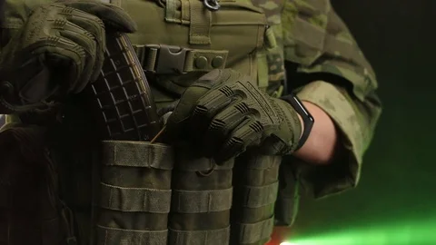 The military is preparing for battle Stock Footage 102705505