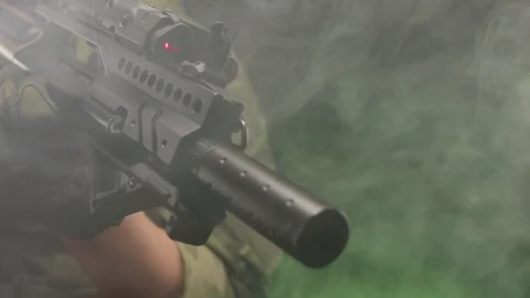 The military is preparing for battle Stock Footage 102705542