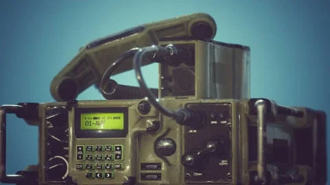 Military radio communication control pan... | Stock Video | Pond5