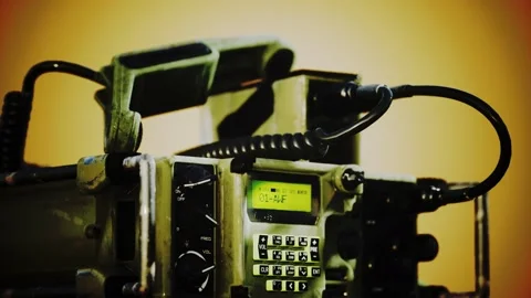 Military radio communication control panel 動画素材 140475697
