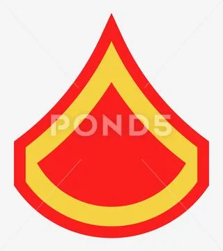 Military Ranks and Insignia. Stripes and Chevrons of Army Stock Illustration