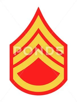 Military Ranks and Insignia. Stripes and Chevrons of Army Stock Illustration