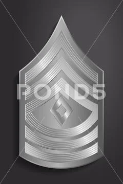 Military Ranks and Insignia. Stripes and Chevrons of Army Stock Illustration