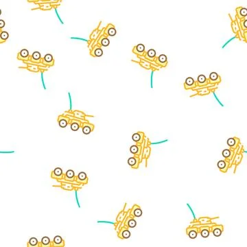 Military robot vector seamless pattern Stock Illustration