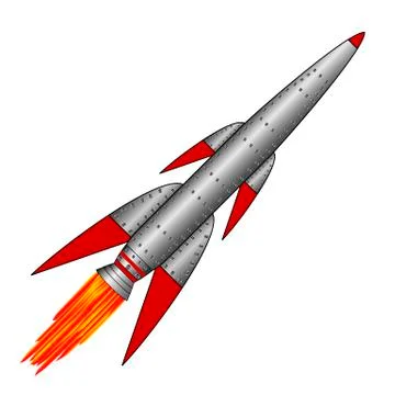 Military rocket icon Stock Illustration