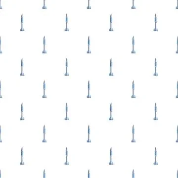 Military rockets forming a seamless pattern background Stock Illustration
