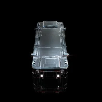 Military sci fi rectangle box neon light Stock Illustration