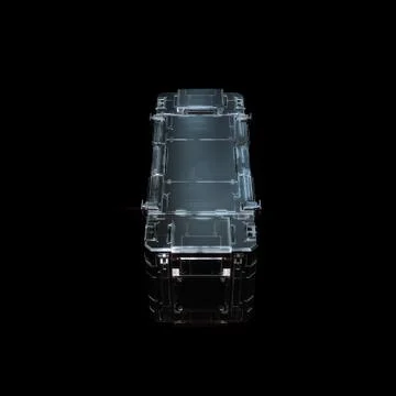 Military sci fi rectangle box neon light Illustrazione stock
