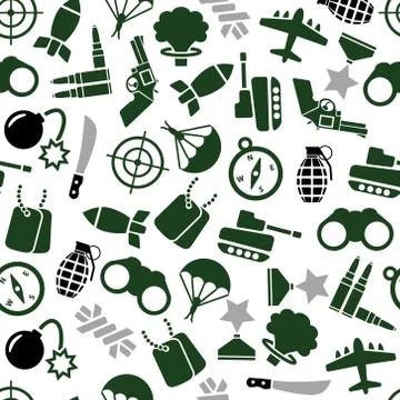 Military seamless pattern Stock Illustration