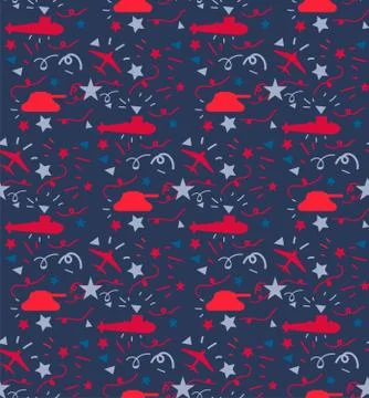 Military seamless pattern Stock Illustration
