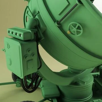 Military searchlight 3D Model