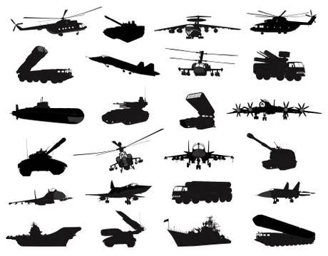 Military set Stock Illustration