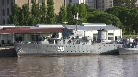 Military ship Stock-Footage 488877