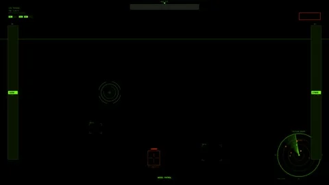 Military software interface shows data for combat operations in an advanced.. Stock Footage 327222608