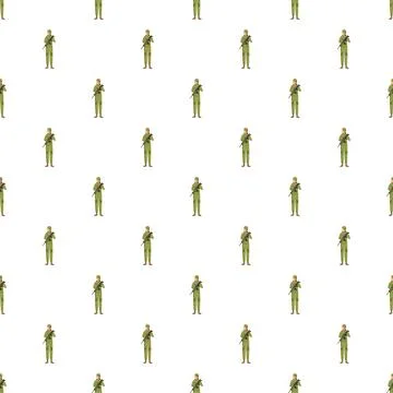 Military soldier army uniform pattern repeating background Illustrazione stock