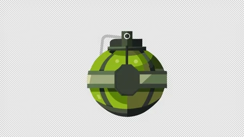 Military Spherical Grenade Video stock 321870725