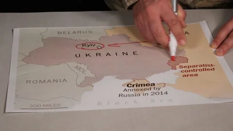 Military tactics on map Stock Footage 171190268