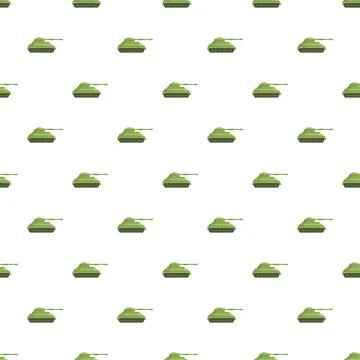 Military tank seamless pattern for war concept background Stock Illustration
