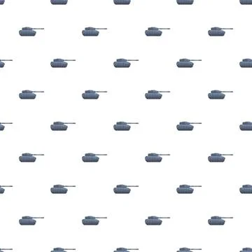 Military tanks forming seamless repeating pattern Illustrazione stock