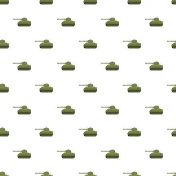 Military tanks repeating pattern representing war and conflict Stock Illustration