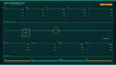 Military Targeting Alignment HUD Seamless Loop Stock Footage 342331981