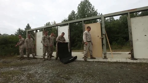A Military Team in Training* Video stock 115129304