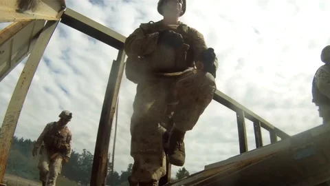 Military Training- Door Explosion* Stock Footage 115120069
