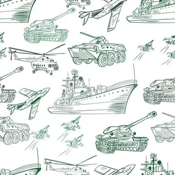 Military Transport Pattern Stock Illustration