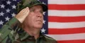 Military Troops Image Close up View Soldier Salute Honoring USA Country Flag 4k or 4k+ Resolution
