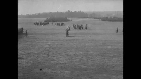 Military troops marching Stock Footage