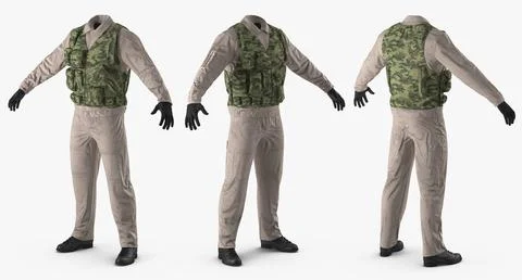 Military Uniform ~ 3D Model ~ Download #90908942 | Pond5