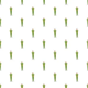Military uniform men repeating pattern background イラスト素材