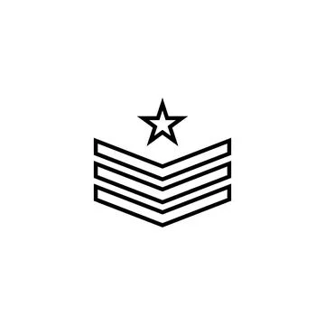Military Wave Logo Template vector symbol Illustration