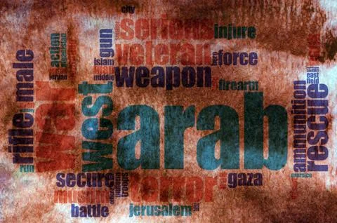 Military word cloud Stock Illustration
