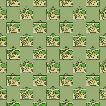 Military World Map vector colored seamless pattern or War Mission background Illustrazione stock