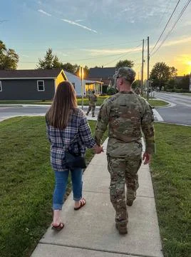 MilitaryGoodbye Stock Photos