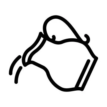Milk add line icon vector illustration Stock Illustration