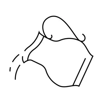 Milk add line icon vector illustration Stock Illustration