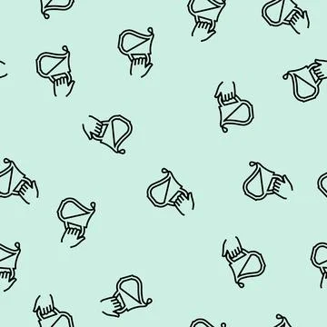 Milk add line seamless pattern Stock Illustration