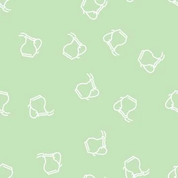Milk add line vector seamless pattern Illustrazione stock